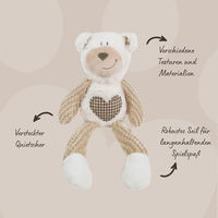 Produktbild von Rosewood Benjamin Bear Plüsch-Hundespielzeug mit Quietscher 40 cm Braun - 1 Stk.