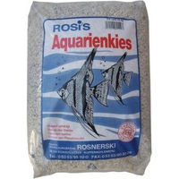 Produktbild von Rosi's Rosnerski Aquarienkies Weiß Naturmaterial für Süßwasser Fisch 3-5mm 25kg - 25 kg