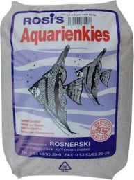 Produktbild von Rosi's Rosnerski Aquariensand Weiß Naturmaterial für Fische 25kg - 25 kg