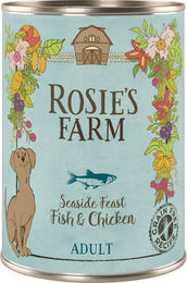 Produktbild von Rosie's Farm Hundefutter Adult Fisch und Huhn getreidefrei 6 x 400 g - 6 x 400 g