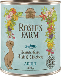 Produktbild von Rosie's Farm Hundefutter Adult Fisch und Huhn getreidefrei 6 x 800 g - 6 x 800 g