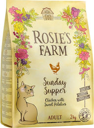 Produktbild von Rosie's Farm Hundefutter Adult Huhn mit Lachs Getreidefrei Sensitive 3 x 2 kg