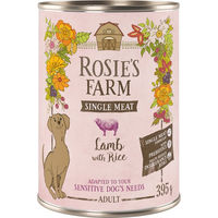 Produktbild von Rosie's Farm Hundefutter Adult Lamm & Reis Monoprotein Sensitive 6 x 395 g - 6 x 395 g