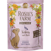 Produktbild von Rosie's Farm Hundefutter Adult Pute mit Reis Monoprotein Sensitive 1 kg