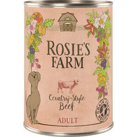 Produktbild von Rosie's Farm Hundefutter Adult Rind 6 x 400 g getreidefrei und sensitive - 6 x 400 g
