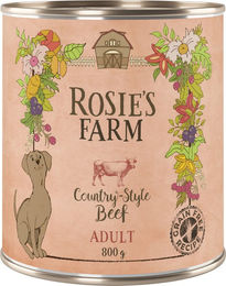 Produktbild von Rosie's Farm Hundefutter Adult Rind Getreidefrei 6 x 800 g - 6 x 800 g
