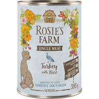 Produktbild von Rosie's Farm Hundefutter Senior Truthahn & Reis Monoprotein Sensitive 6 x 395 g