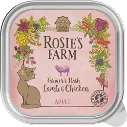 Produktbild von Rosie's Farm Katzen Nassfutter Adult Lamm Huhn Fisch Lachs Getreidefrei 32 x 100 g - 16 x 100 g