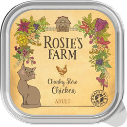 Produktbild von Rosie's Farm Katzenfutter Adult Huhn Getreidefrei und Laktosefrei 32 x 100 g - 32 x 100 g
