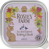 Produktbild von Rosie's Farm Katzenfutter Adult Pute Ente Fisch Getreidefrei Laktosefrei 16 x 100 g - 16 x 100 g
