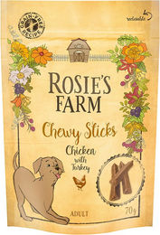 Produktbild von Rosie's Farm Kausnacks Zahnpflege-Snack Huhn und Truthahn getreidefrei ohne Zucker - 5 x 70 g