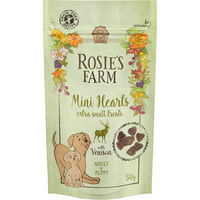 Produktbild von Rosie's Farm Mini Hearts Belohnungssnack Wild für Hunde getreidefrei 50 g