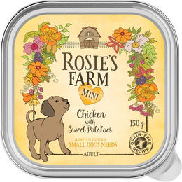 Produktbild von Rosie's Farm Mini Hundefutter Huhn mit Süßkartoffeln getreidefrei 6 x 150 g - 6 x 150 g