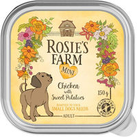 Produktbild von Rosie's Farm Mini Hundefutter Huhn mit Süßkartoffeln getreidefrei 6 x 150 g - 6 x 150 g