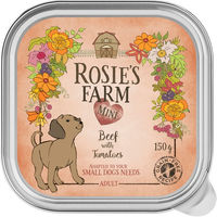 Produktbild von Rosie's Farm Mini Hundefutter Rind mit Tomaten getreidefrei 6 x 150 g - 6 x 150 g