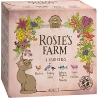 Produktbild von Rosie's Farm Probierpaket Katzen Adult Getreidefrei und Laktosefrei 4 x 100 g - 4 x 100 g