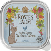 Produktbild von Rosie's Farm Senior Hundefutter Huhn & Lachs getreidefrei ohne Zucker 16 x 100 g - 16 x 100 g