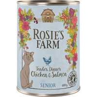 Produktbild von Rosie's Farm Senior Hundefutter Huhn und Lachs getreidefrei 12 x 400 g - 12 x 400 g