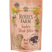 Produktbild von Rosie's Farm Snacks Tender Steak Bites Rind Belohnungssnack für Hunde Adult Getreidefrei 5 x 70 g - 5 x 70 g