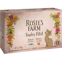 Produktbild von Rosie's Farm Tender Filet Katzenfutter Mix 12 x 70 g getreidefrei - 12 x 70 g