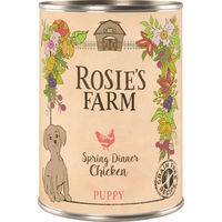 Produktbild von Rosie's Farm Welpenfutter Huhn getreidefrei mit hohem Fleischanteil 6 x 400 g - 6 x 400 g
