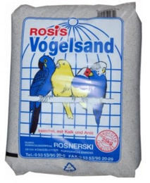 Produktbild von Rosis Papageiensand Weiss Extra Grob zur Verdauungshilfe für Papageien 600g