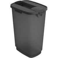 Produktbild von Rotho Futterbehälter aus Kunststoff mit Deckel und Klappe Grau 50l - 50 l