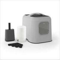 Produktbild von Rotho Katzentoilette mit Haube aus Kunststoff in Grau