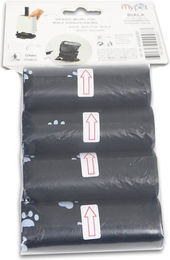 Rotho MyPet Biala Hygienebeutel für Katzenstreu Schwarz 4 Rollen à 16 Stück - 4 x 16 Stk. – Bild 1 von 7