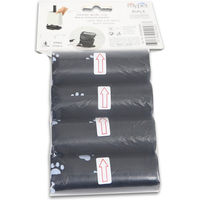Produktbild von Rotho MyPet Biala Hygienebeutel für Katzenstreu Schwarz 4 Rollen à 16 Stück - 4 x 16 Stk.