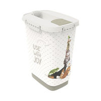 Produktbild von Rotho MyPet Cody Tierfutterbehälter aus Kunststoff 10l BPA-frei in Beige Grau Weiß - 10 l
