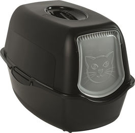 Rotho MyPet Eco Bailey Katzentoilette mit Deckel und Aktivkohlefilter Schwarz aus recyceltem Kunststoff – Bild 1 von 3