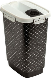 Produktbild von Rotho MyPet Flo Tierfutterbehälter mit Deckel 4,1l schwarz/weiss
