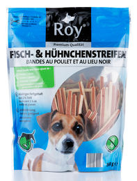 Produktbild von ROY Hundesnacks Fisch- und Hühnchenstreifen ohne Zucker 360 g