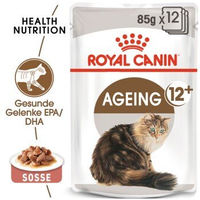 Produktbild von Royal Canin Ageing +12 Katzen Nassfutter Senior Stückchen in Soße mit niedrigem Phosphorgehalt 48x85 g - 48 x 85 g