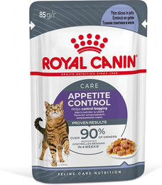 Produktbild von Royal Canin Appetite Control Care Nassfutter für erwachsene Katzen in Gelee zur Gewichtskontrolle 96 x 85 g - 96 x 85 g