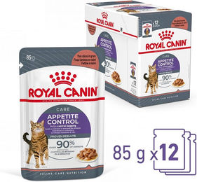 Royal Canin Appetite Control Care Nassfutter Stückchen in Gelee für ausgewachsene Katzen zur Gewichtskontrolle 12x85 g - 12 x 85 g – Bild 1 von 4