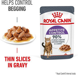 Produktbild von Royal Canin Appetite Control Light Katzenfutter für erwachsene Katzen Stückchen in Sauce 48x85g