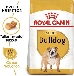 Produktbild von Royal Canin Bulldog Adult Trockenfutter für Hunde aller Größen mit Haut & Fell Pflege 2x12kg