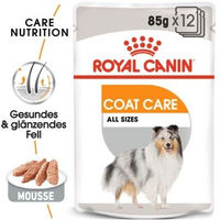 Produktbild von Royal Canin Coat Care Adult Mousse Nassfutter für Hunde zur Unterstützung von Haut und Fell 12x85 g - 12 x 85 g