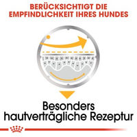 Produktbild von Royal Canin Dermacomfort Mousse Hund Nassfutter Haut und Fell 12x85g - 12 x 85 g