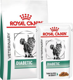 Royal Canin Diabetic Trockenfutter für Katzen 3,5 kg plus 12 x 85 g Beutel – Bild 1 von 2