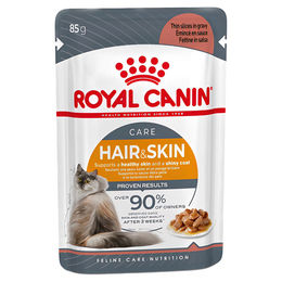 Royal Canin Feline Care Nutrition Hair & Skin Katzenfutter mit Fisch in Sauce für adulte Katzen 85 g - 12 x 85 g – Bild 1 von 2