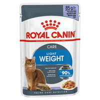 Produktbild von Royal Canin Feline Care Nutrition Light Weight Care Nassfutter für erwachsene Katzen mit Stückchen in Gelee 85 g - 12 x 85 g
