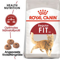 Produktbild von Royal Canin Fit 32 Trockenfutter für ausgewachsene Katzen mit Geflügel 400 g - 3 x 400 g