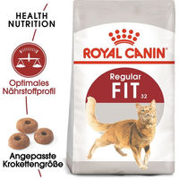 Produktbild von Royal Canin Fit Trockenfutter für adulte Katzen zur Gewichtskontrolle und Haarballenreduktion 20 kg (2 x 10 kg)