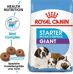 Produktbild von Royal Canin Giant Starter Hundefutter für tragende Hündinnen und Welpen mit Geflügel 30 kg (2 x 15 kg) - 2 x 15 kg