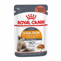 Produktbild von Royal Canin Hair & Skin Katzenfutter Adult Stückchen in Sauce 48x85g