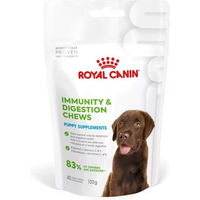 Produktbild von Royal Canin Immunity & Digestion Chews Geflügel Funktionssnack für Welpen zur Unterstützung von Immunsystem und Magen-Darm-Trakt 100g - 100 g