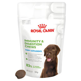 Produktbild von Royal Canin Immunity & Digestion Chews Welpe Funktionssnack Geflügel 8 x 100 g